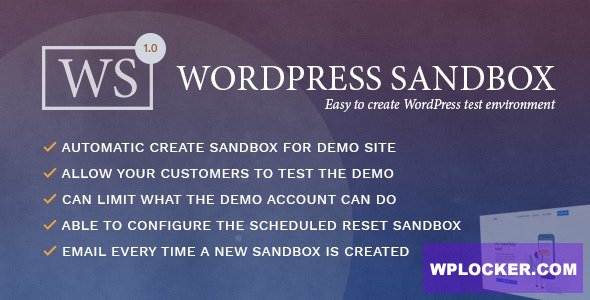 WordPress Sandbox v1.0.3 - Easy To Create a Test Environment