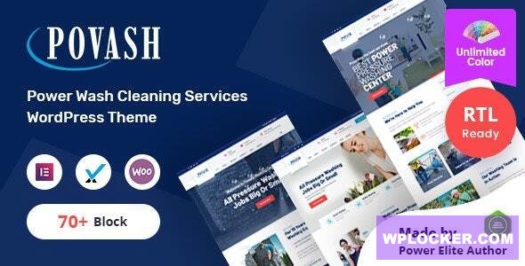 Povash v3.0.0 - Power Wash WordPress Theme + RTL