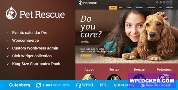 Pet Rescue v1.3.9 - Animals and Shelter Charity WP Theme