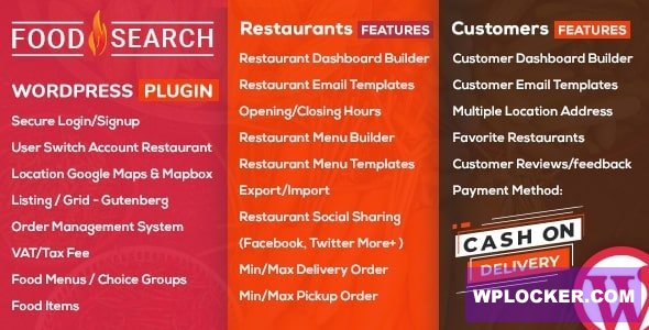 WP Food Search v1.0 - Single & Multi Restaurant Menu & Food Ordering Plugin
