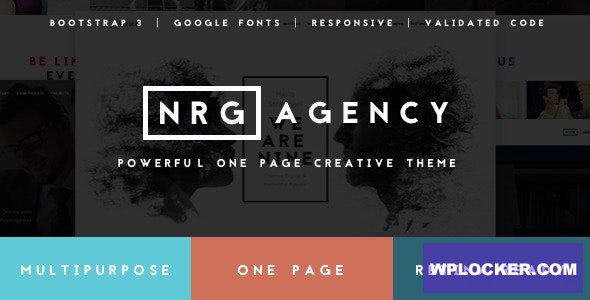 NRGagency v1.9.1 - Creative One-Page Agency Theme