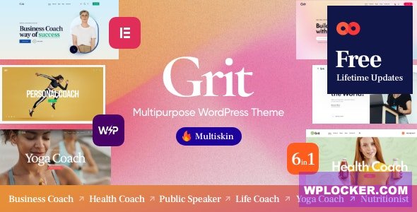 Grit v1.0.1 - Coaching & Online Courses Multiskin WordPress Theme