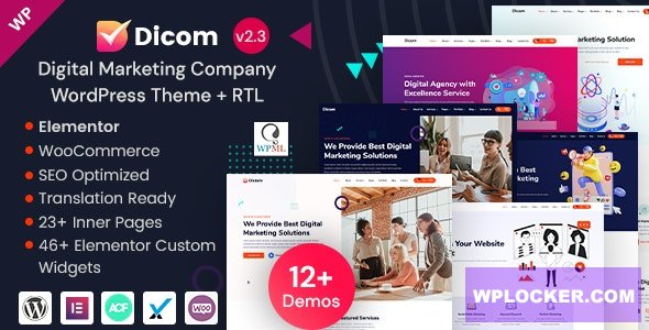 Dicom v2.3 - IT Startup & SEO Marketing Services WordPress Theme