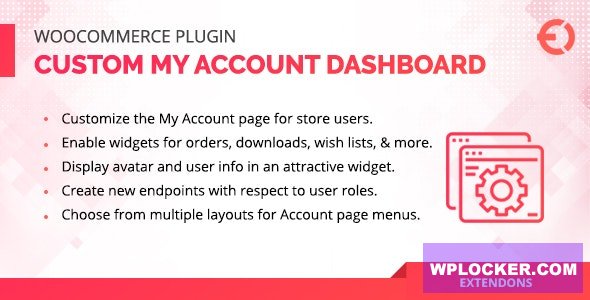 WooCommerce User Dashboard v1.1.0 - Custom My Account Page