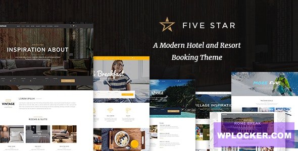 FiveStar v1.7 - Hotel Booking Theme