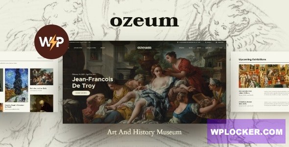 Ozeum v1.2.5 - Modern Art Gallery and Creative Online Museum WordPress Theme +RT