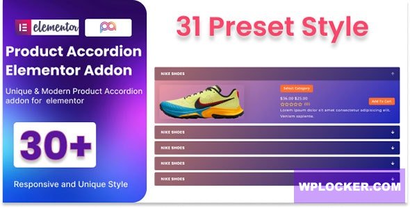 WooCommerce Product Accordion Addon For Elementor v1.0