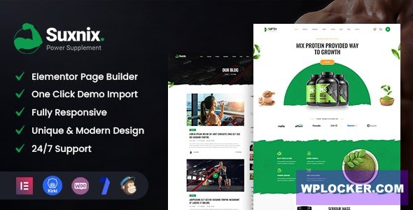 Suxnix v1.0 - Health Supplement WordPress Theme