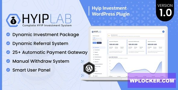HYIPLab v1.0 - HYIP Investment WordPress Plugin