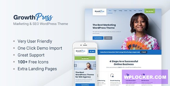 GrowthPress v1.6.3 - Marketing and SEO WordPress Theme