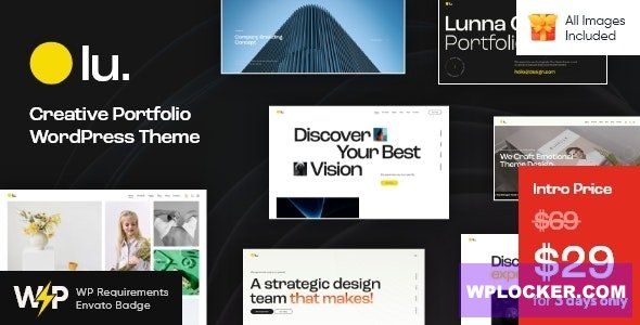 Lunna v1.0 - Creative Portfolio WordPress Theme