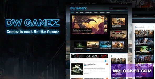 DW Gamez v1.0.9 - Responsive WordPress Gaming Theme