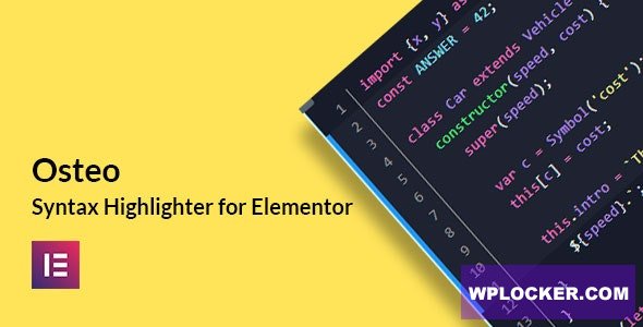 Osteo Syntax Highlighter for Elementor v1.0.0