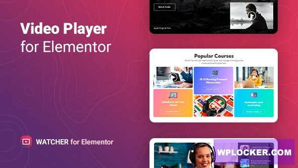 Watcher v1.0.1 - Flexible Video Player for Elementor