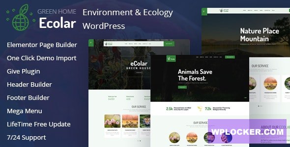 Ecolar v2.0.0 - Environment & Ecology WordPress Theme