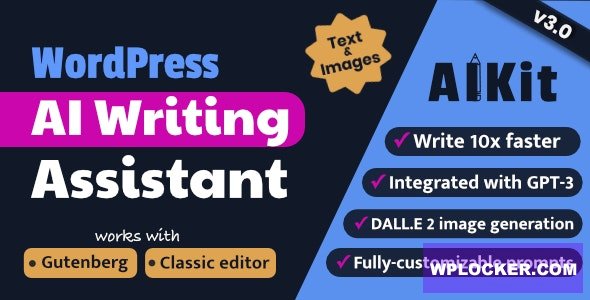 AIKit v3.8.0 - WordPress AI Writing Assistant Using GPT-3