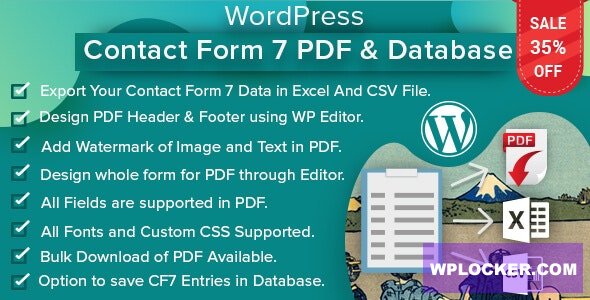 WordPress Contact Form 7 PDF, Google Sheet & Database v2.5.2