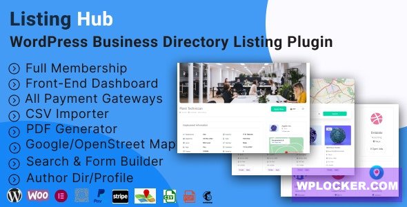 ListingHub v1.0.1 - WordPress Business Directory Listing Plugin