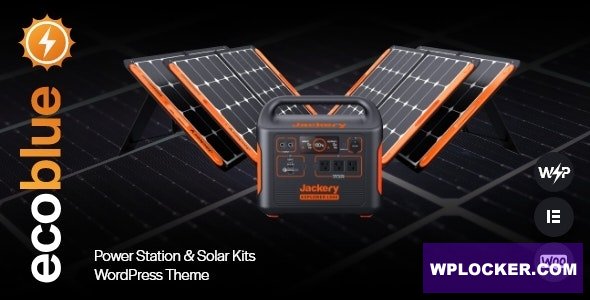 EcoBlue v1.0 - Power Station & Solar Kits WordPress Theme
