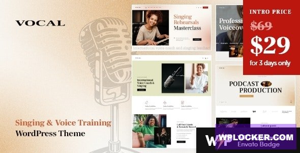 Vocal v1.1.0 - Singing & Voice Artist WordPress Theme