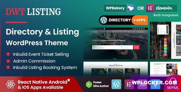 DWT v3.2.7 - Directory & Listing WordPress Theme