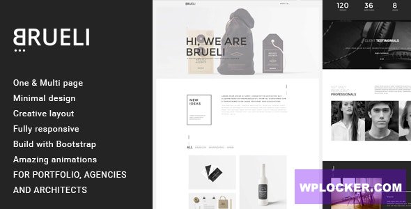 Brueli - Minimal Portfolio / Agency / Architect WordPress Theme - 1 March 2023