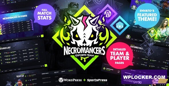 Necromancers v1.2.1 - eSports & Gaming Team WordPress Theme