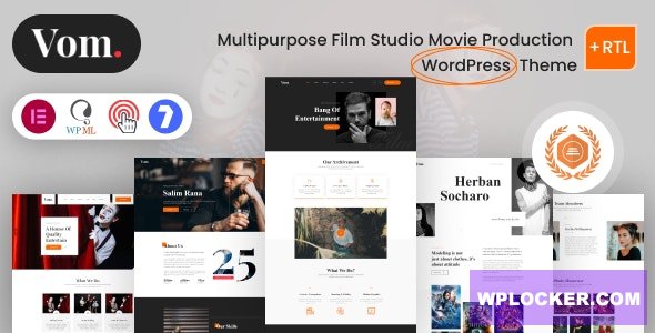 Vome v1.1.1 - Multipurpose Film Studio Movie Production WordPress Theme