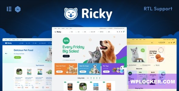 Ricky v1.0.3 - Pet Shop & Care WooCoomerce Theme