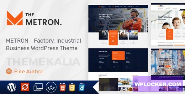 Metron v2.4 - Industry and Construction WordPress Theme