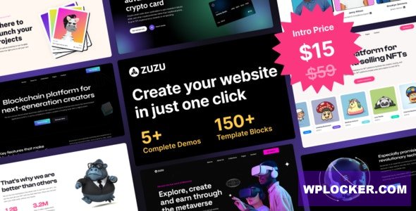 Zuzu v1.0 - NFT & Crypto WordPress Theme