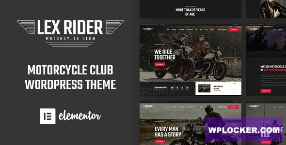 LexRider v1.6.3 - Motorcycle Club WordPress Theme