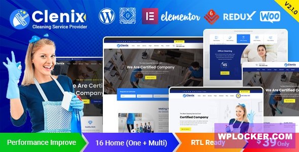 Clenix v3.0.0 - Cleaning Services WordPress Theme