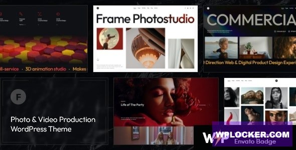Frame v1.0 - Photo & Video Production WordPress Theme