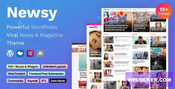 Newsy v2.2.0 - Viral News & Magazine WordPress Theme