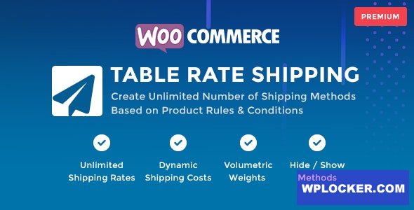 WooCommerce Table Rate Shipping v1.2.1