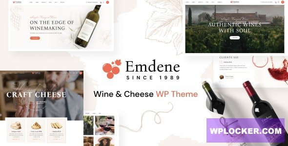 Emdene v1.0.3 - Wine & Cheese WordPress Theme
