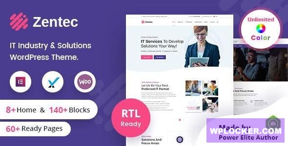 Zentec v2.2 - IT Solutions Company WordPress Theme + RTL