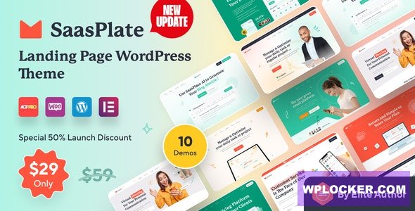 SaasPlate v1.2.6 - Landing Page WordPress Theme