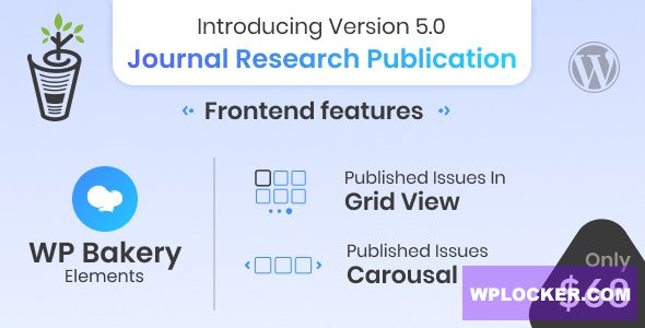 Journal Research Publication v5.0.1 - Wordpress Plugin