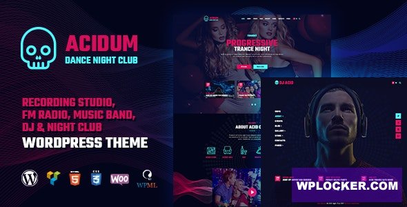 Acidum v1.4.5 - Night Club and DJ WordPress Theme