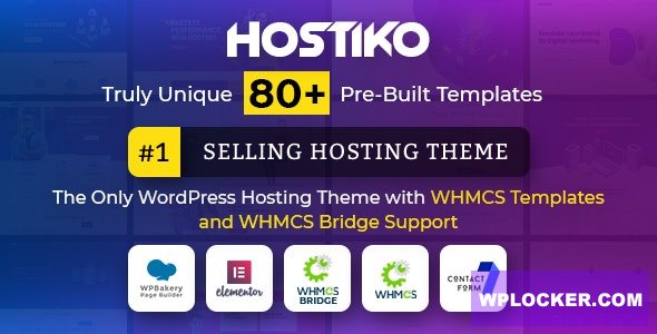 Hostiko v80.0.0 - WordPress WHMCS Hosting Theme
