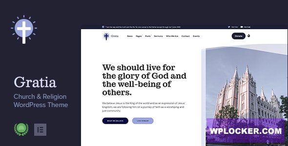 Gratia v1.0 - Church & Religion WordPress Theme