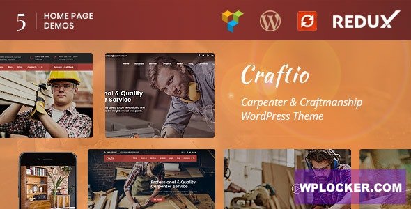 Craftio v2.3 - Carpenter WordPress Theme