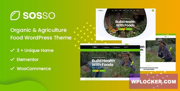Sosso v1.6.6 - Agriculture WordPress Theme