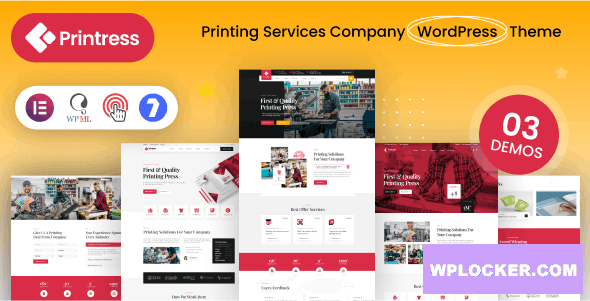 Printress v1.0 - Printing Services Company WordPress