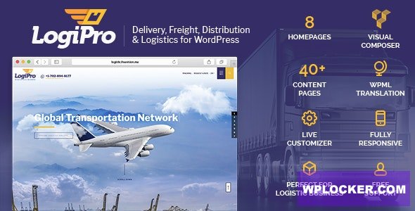 LogiPro v4.2 - Delivery, Freight, Distribution & Logistics for WordPress