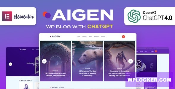 Aigen v1.0 - AI Inspired WordPress Blog Theme