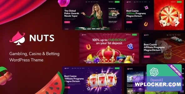 Nuts v1.0.0 - Gambling, Casino & Betting WordPress Theme