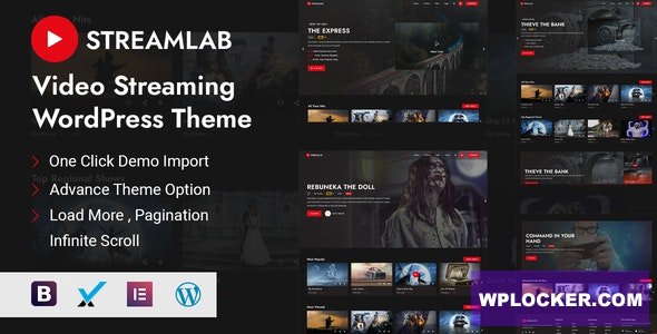 Streamlab v2.0.9 - Video Streaming WordPress Theme